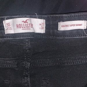 High rise black jeans